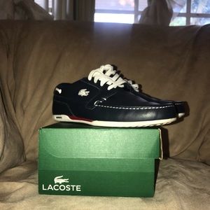 Navy blue Lacoste shoes